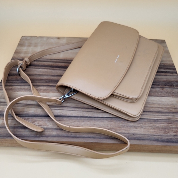 Pixie Mood Handbags - Pixie Mood Tan Crossbody Bag with Adjustable & Detachable Strap